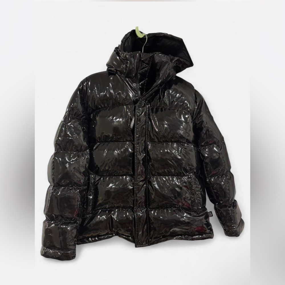 Aritzia Super Puff Coat - Gloss Black NWT - Picture 7 of 8